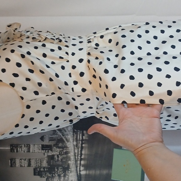 Kate Spade ♠️ 100% Silk Polka Dot Sleeveless Dress Sz Small  And Poly Liner - Picture 9 of 13